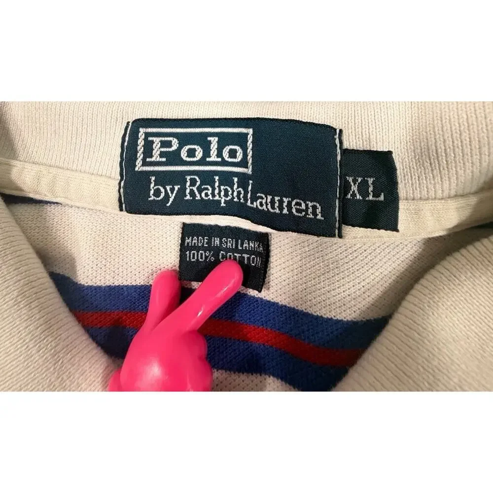 Polo Ralph Lauren Men’s XL Striped Polo Shirt 100% Cotton
